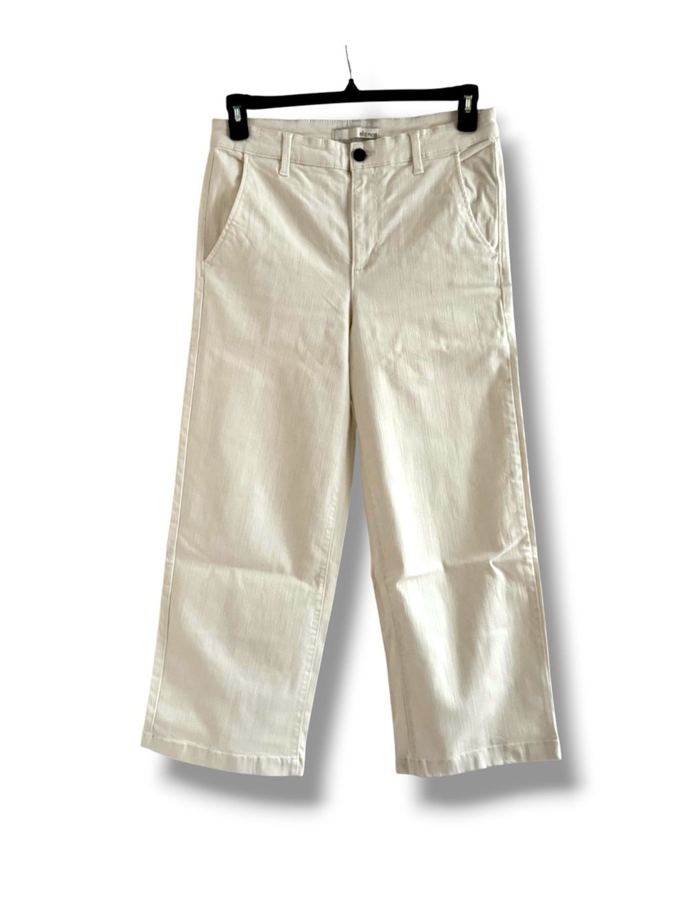 Ella Moss Womens High Rise Wide Leg Cropped Pants Used with Care